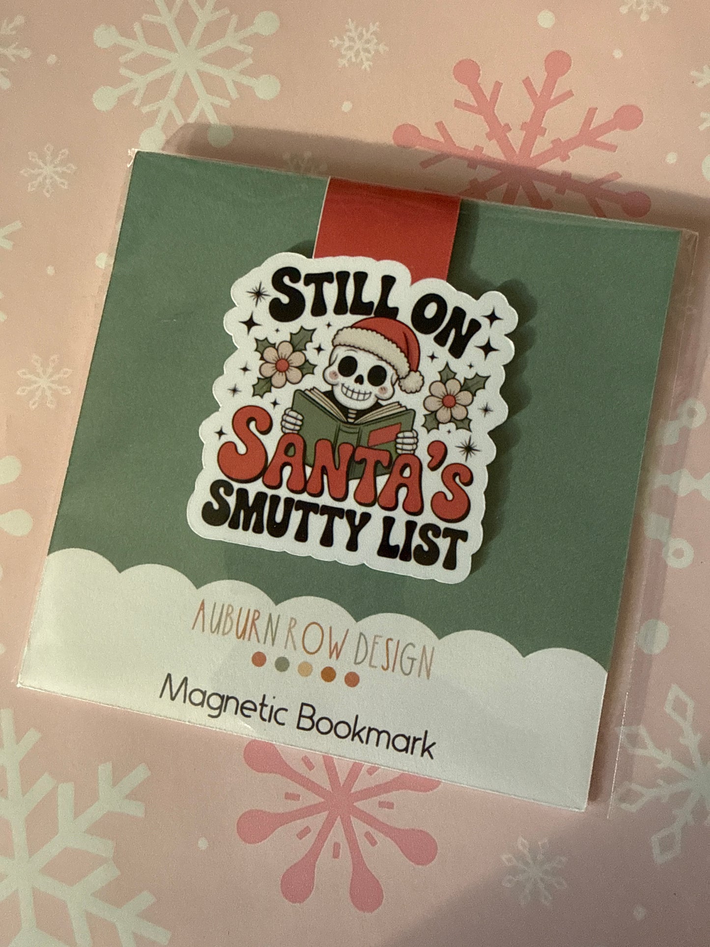 Santa’s smutty list magnetic bookmark