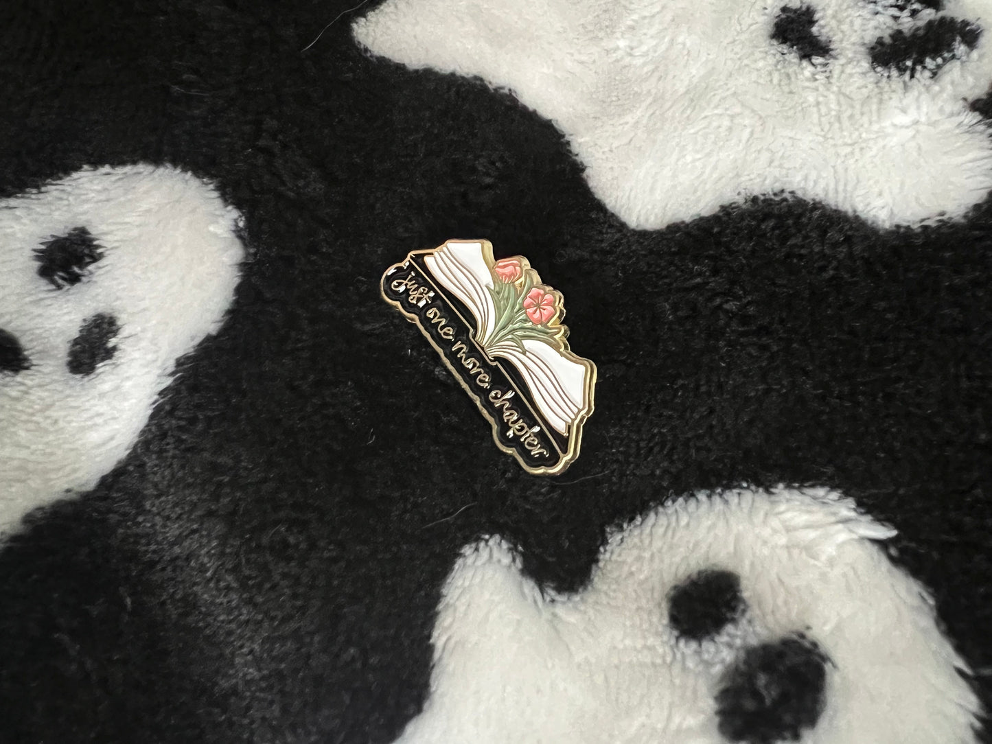 One more chapter enamel pin