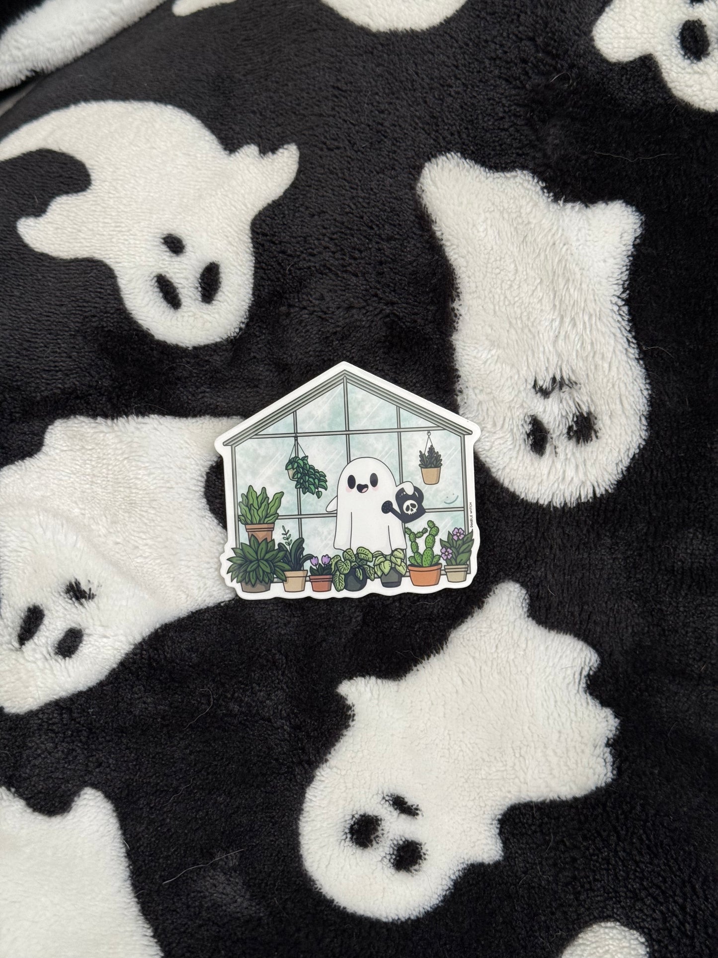 Greenery ghost sticker