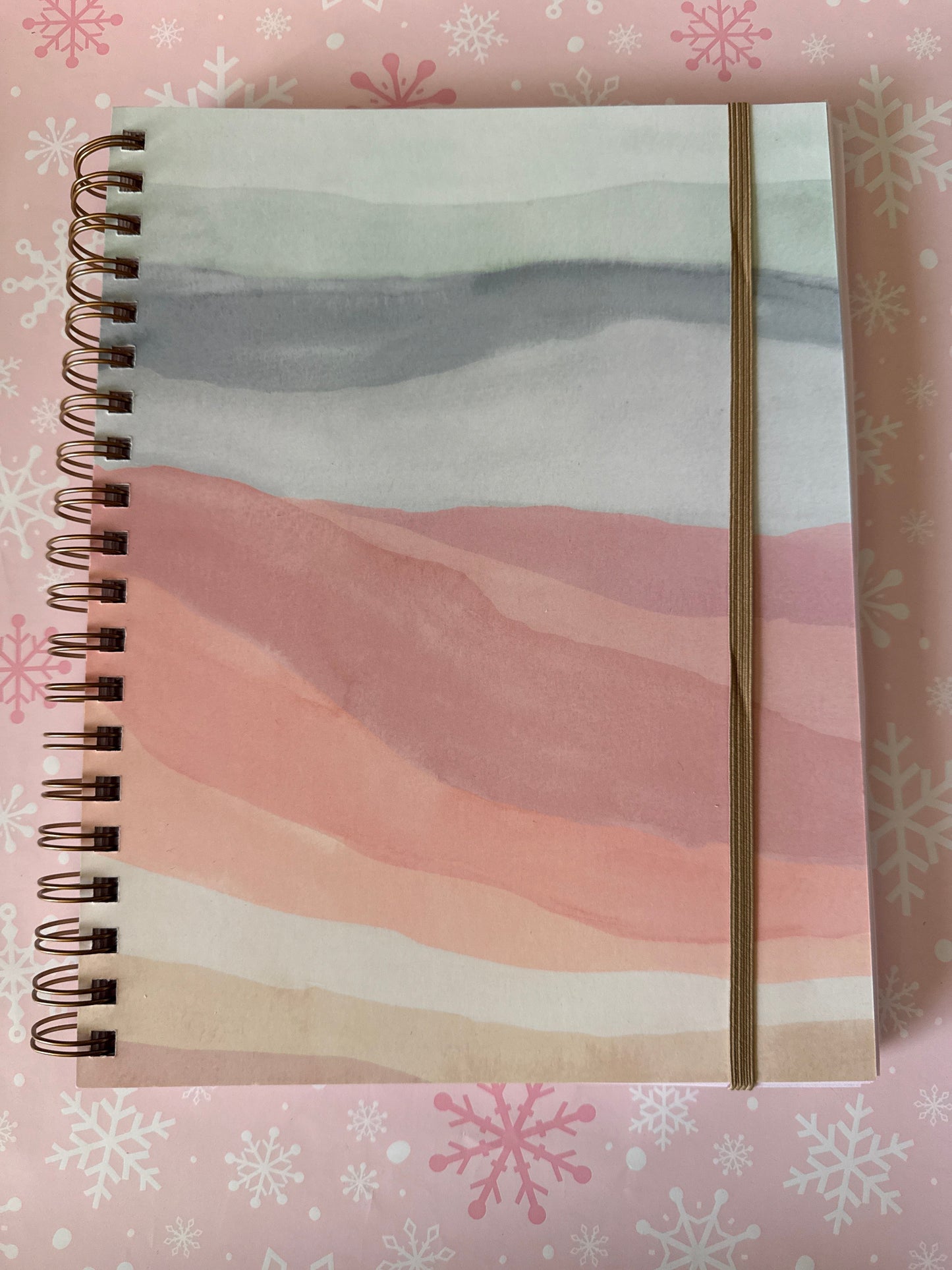 Undated perpetual Planner sunset stripes