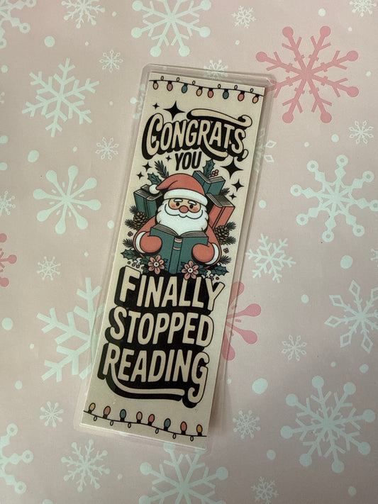 Finally stopped reading bookmark