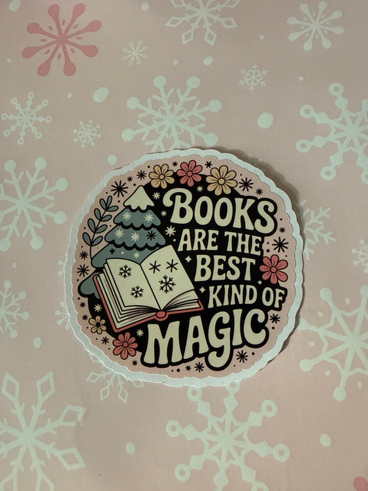 Books are best magic sticker
