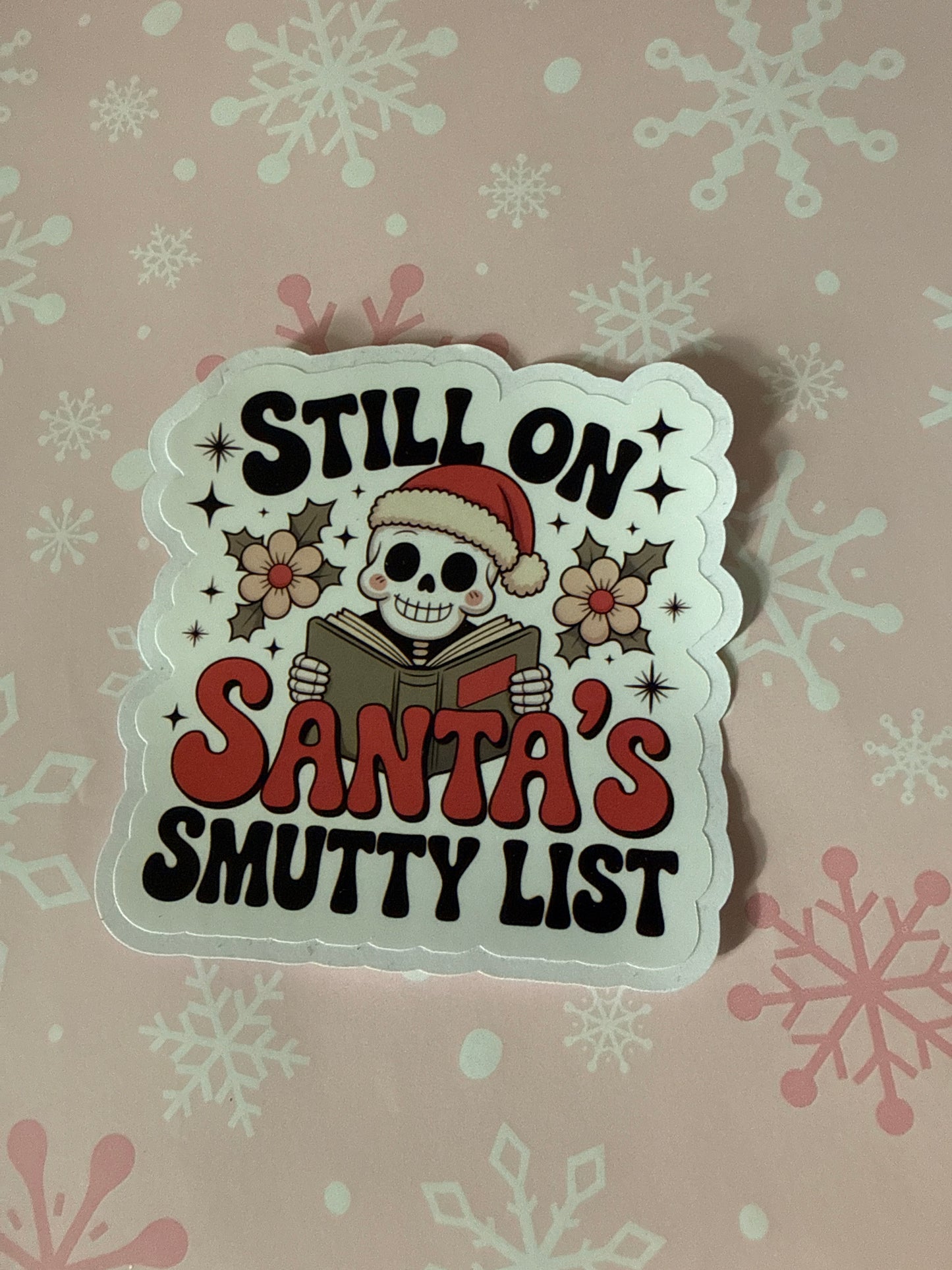 Santa’s list sticker