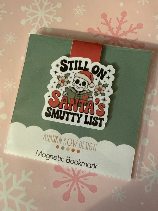 Santa’s smutty list magnetic bookmark