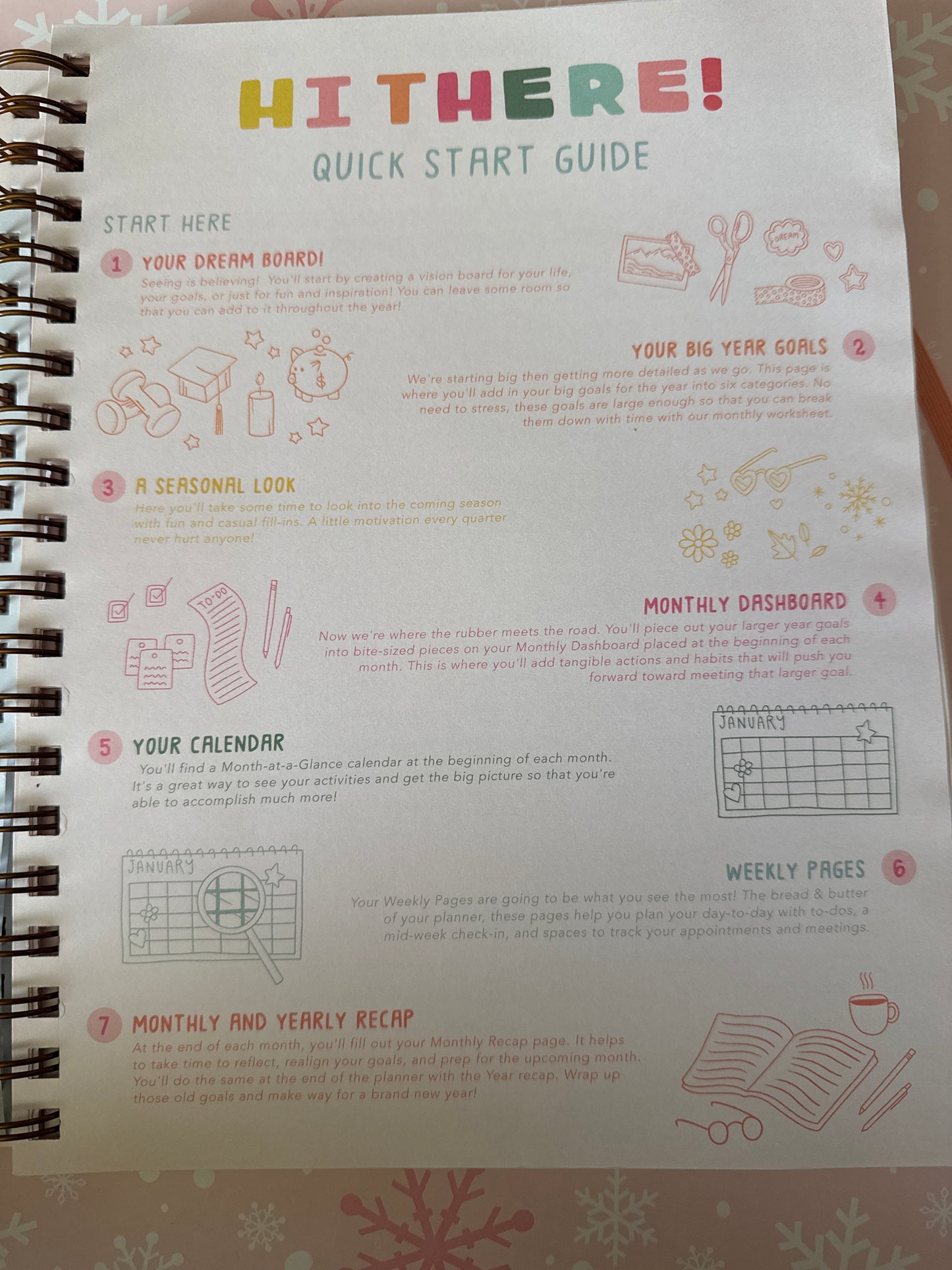 Undated perpetual planner daybreak