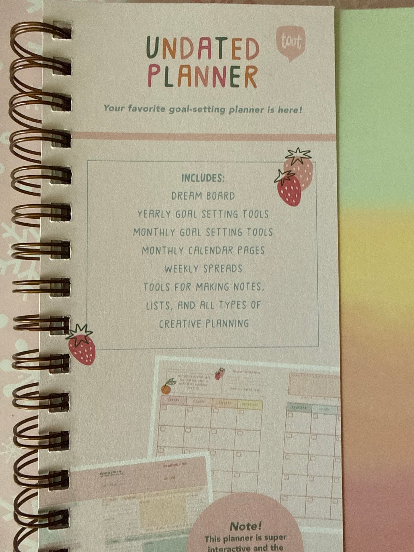 Undated perpetual planner daybreak