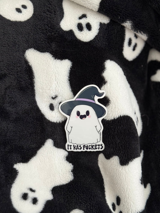 Ghosty pockets sticker