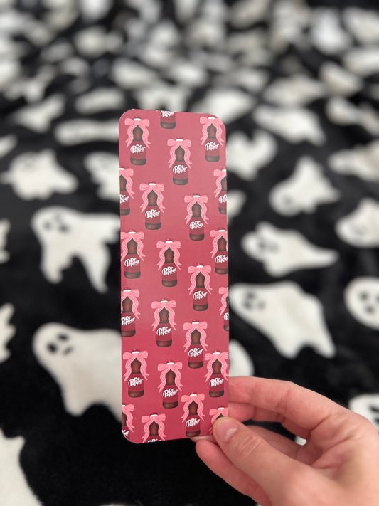 Dr.Pepper bow bookmark