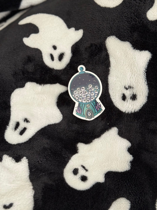 Ghostly gumball sticker