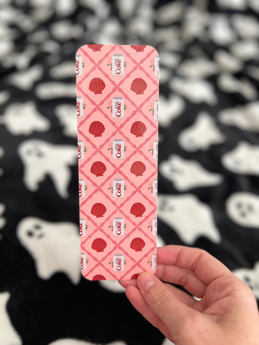 Diet Coke seashells bookmark