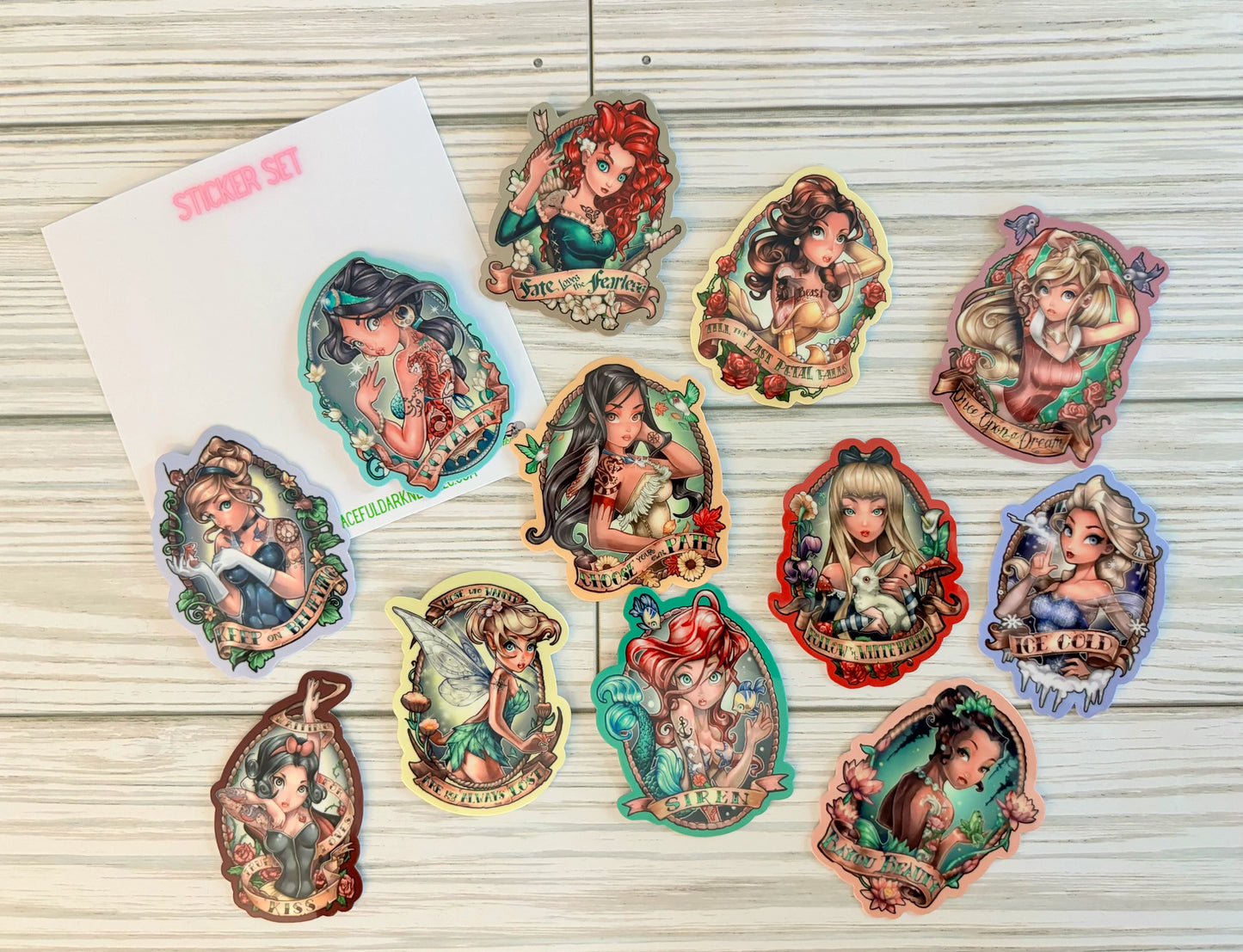 Badass babes Sticker set
