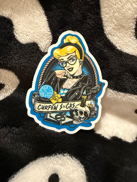Goth/Punk Cinderella sticker