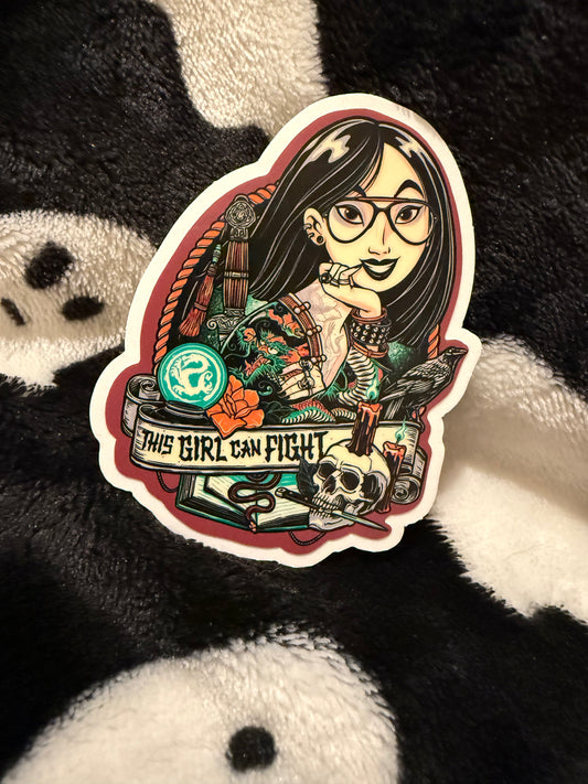Goth/Punk Mulan sticker