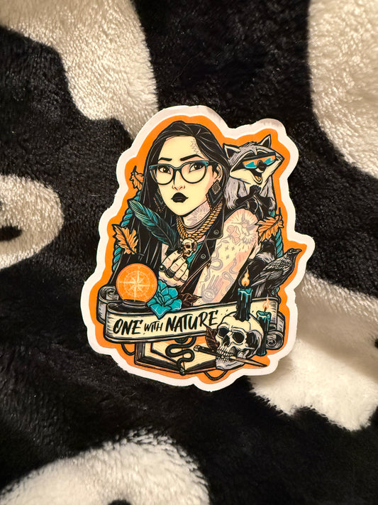Goth/Punk Pocahontas sticker