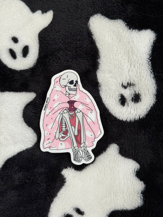 Cold to the bone sticker